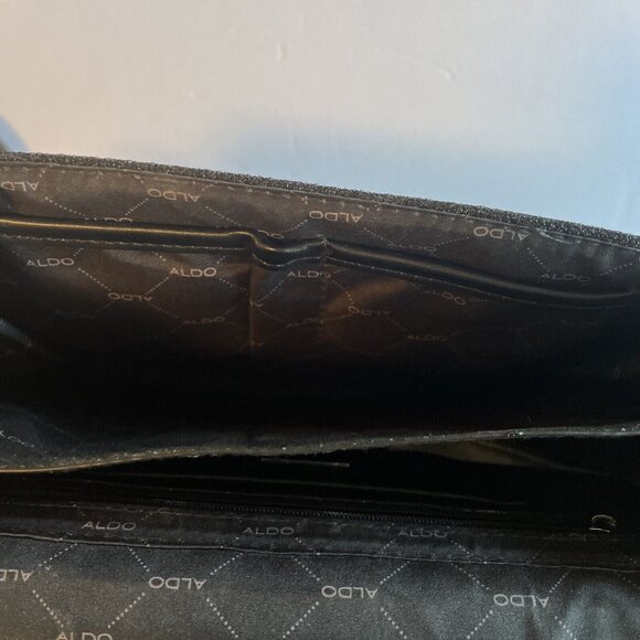 Gorgeous Women’s Black ALDO Messenger Crossbody Purse Bag Embellished Tiger - Picture 7 of 11